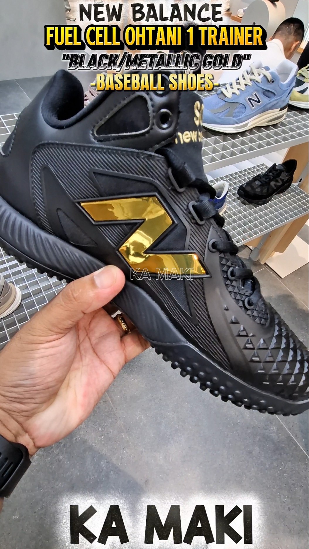 ★ニューバランス★Fuelcell Ohtani 1 Trainer★Black/Gold New Balance FuelCell Ohtani 1 Trainer Black Gold TSHOBK1