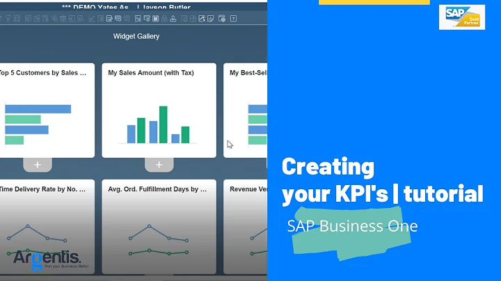 Creating your KPIs in SAP Business One | Key Performance Indicators