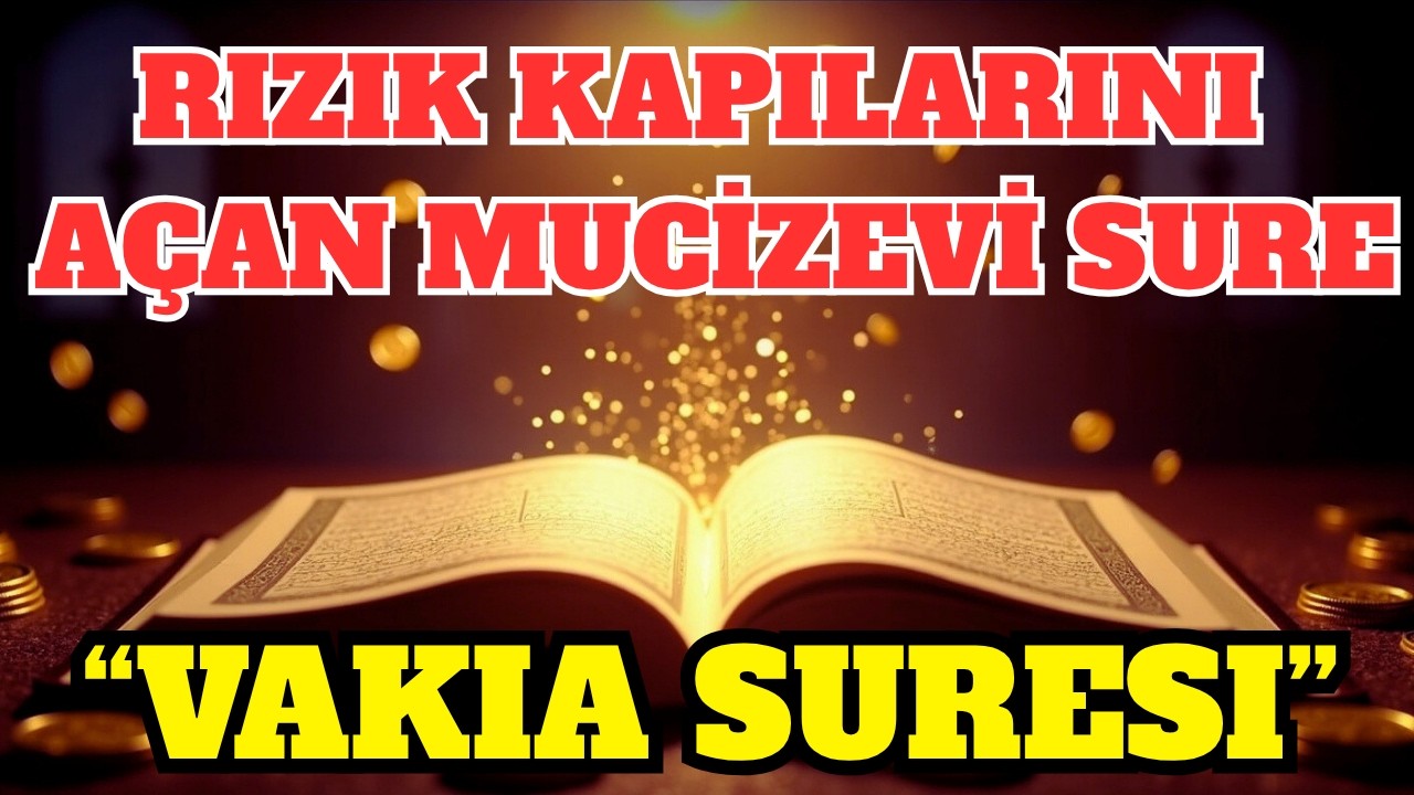 FAKİRLİĞE SON! VAKIA SURESI DINLE | RIZIK AYETLERİ, BEREKET VE HUZURUN SIRRI
