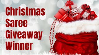 Christmas Giveaway 2020 Christmas Saree Giveaway Winner Saree Collection 2020 Grace Sarees