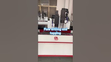 Flow drilling and tapping #machine #cncdrillingmachine #cnc #factory #drilling #tapping