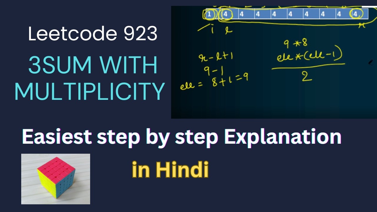 3Sum With Multiplicity | Leetcode 923 | Two pointers - YouTube