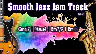 Smooth Jazz Jam Track in Bm || bpm 98