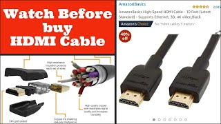 Amazon Basic HDMI Cable unboxing | Truth about HDMI Cable