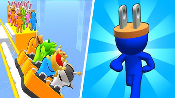 Plug Head Race 🆚 Runner Coaster🌻🧿🌺New Levels Walkthrough Gameplay QC67