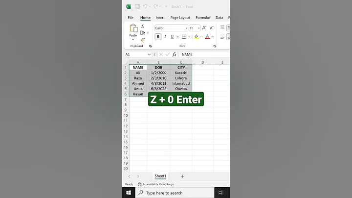 Shortcut Key Of Zoom in Excel 😱🔥 #shorts #viral