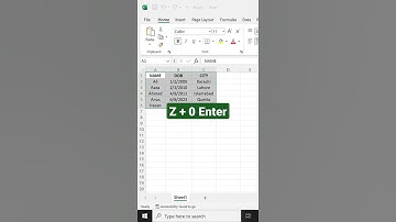 Shortcut Key Of Zoom in Excel 😱🔥 #shorts #viral