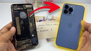 How we aer Restore iPhone 7 Plus New Generation Cracked, iPhone 7 Plus convert to iphone 13 series
