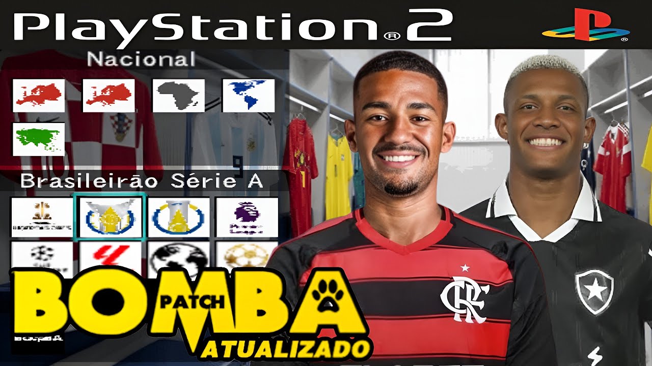 BOMBA PATCH 2025 PS2 ISO ATUALIZADO AGOSTO DOWNLOAD - YouTube