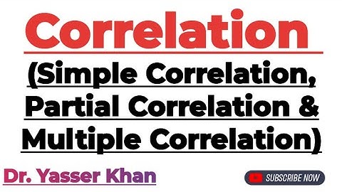 Correlation | Simple Correlation | Partial Correlation | Multiple Correlation | Statistics | CUET