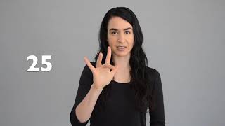 How To Sign Numbers 21-25 in ASL - American Sign Language