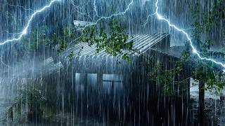 Heavy Rain & Intense Thunderstorm Sounds to Help You Fall Asleep Quickly | Rain White Noise