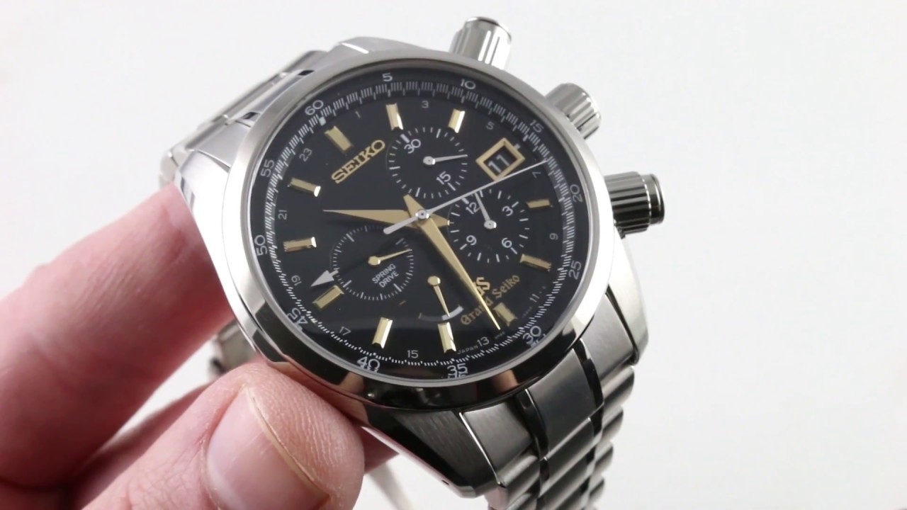 Grand Seiko Spring Drive Chronograph SBGC005 Luxury Watch Review - YouTube