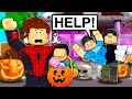 TRICK OR TREATING In Roblox Brookhaven..