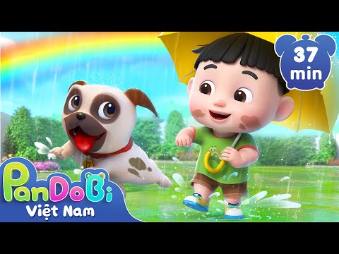 Một ngày mưa đẹp | Vui chơi dưới mưa | Karaoke thiếu nhi | Nhạc thiếu nhi vui nhộn | Super Pandobi