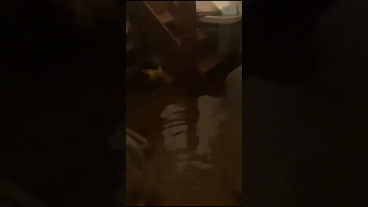 inondation de ça maison, cette femme sous le CHOC 