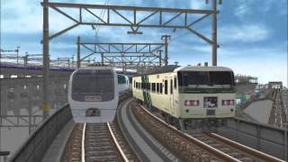 新VRM3★モノクローㇺ並走バトルシリーズ41　251系サロンエキスプレスv185系伊豆の踊り子号