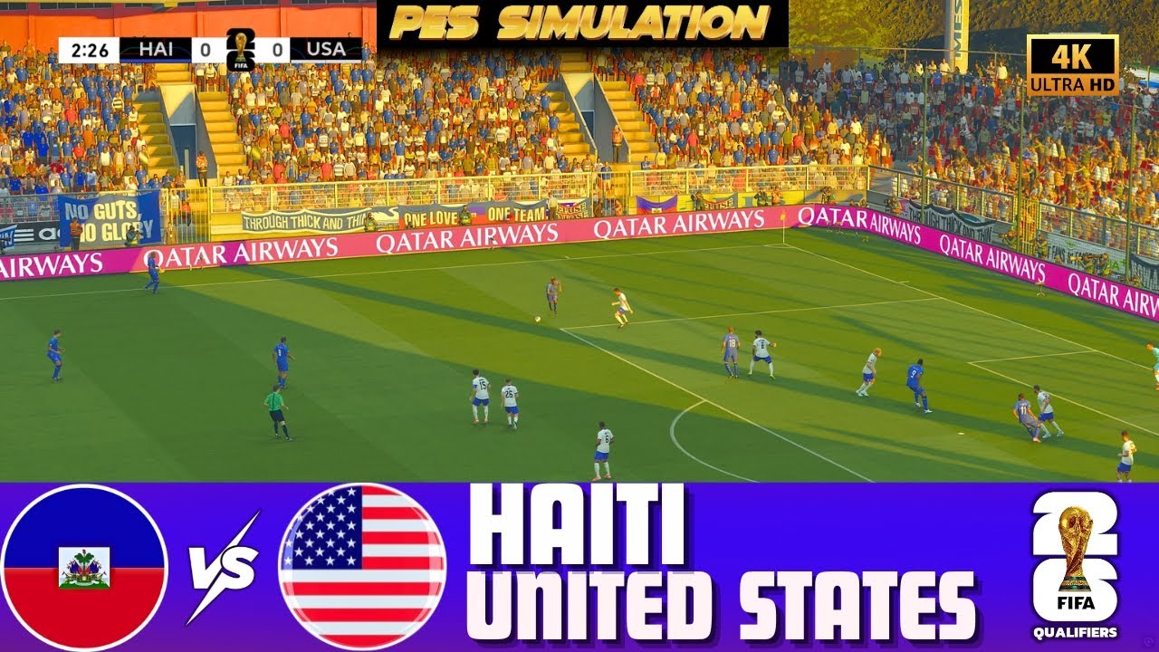 🔴Haiti vs USA | FIFA World Cup 2026 Qualifiers Match | PES 2021 Gameplay Simulation 