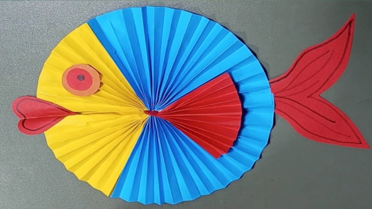 How To Make a paper fish DIY paper crafts paper fish YouTube