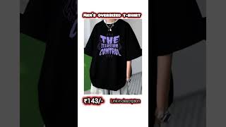 Men's oversized t-shirt | stylish t-shirts | ₹143 only |Shop on Meesho! #fashion #tshirt