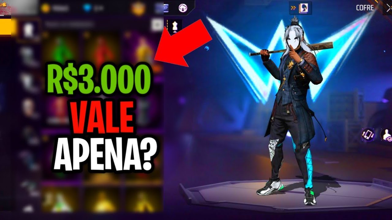 Essa Conta tem 8 ANOS de Free Fire e vale 3.000 Reais!