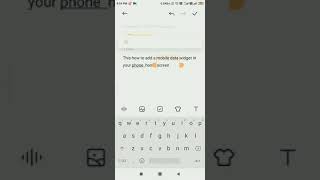 add mobile data widget on screen screenshot 1