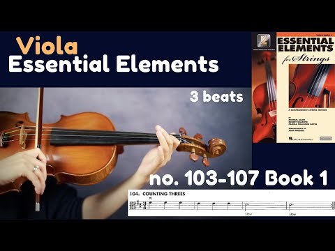 [Essential Elements Viola] Book 1. no. 103-107