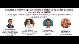 Congress 2020 - Panel 6 - Challenges for te protection of personal data under the LGPD