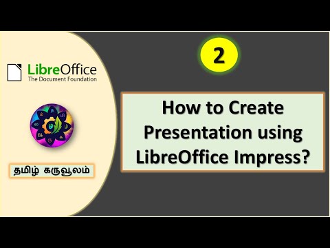 Creating Presentation using LibreOffice Impress | Tamil