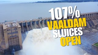 Watch Now Vaal Dam Sluice Gates Opened Mive Water Release 107% Full