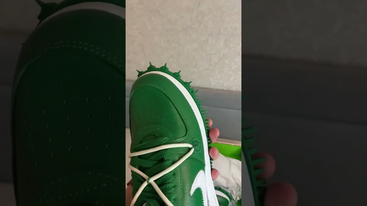 OFF-WHITE x Nike Air Force 1 mid “Pine Green” за 30к рублей с POIZON 