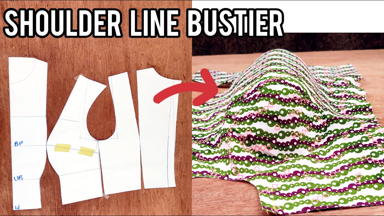 Confidensews Shoulder dart Bustier | Shoulder Dart Bustier Tutorial |Confidensews #bustier