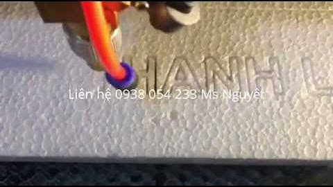 Máy laser cắt trên xốp làm đồ trang trí. Lh 0938 054 233 Ms Nguyệt _CNC Thành Long_