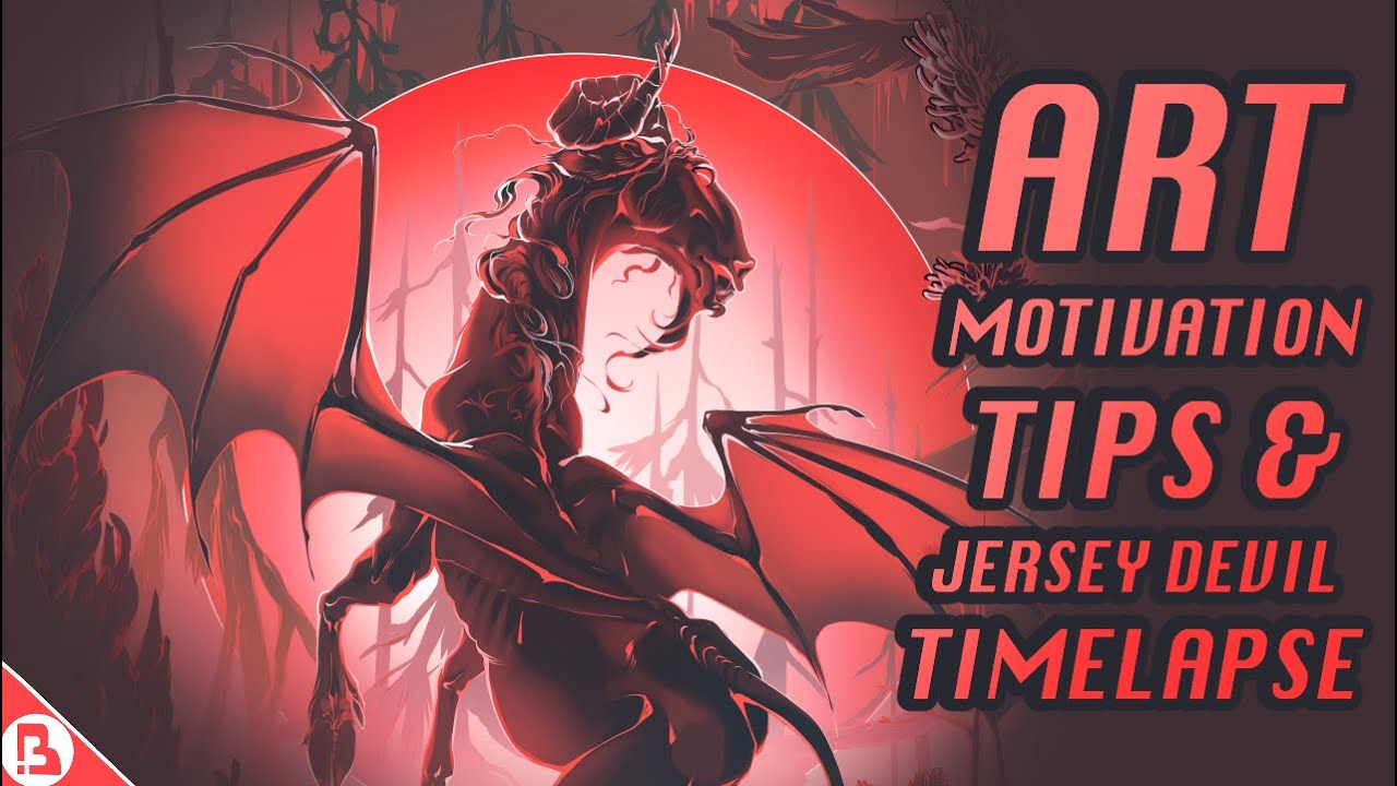 Art Motivation Tips & Suggestions - Drawing The Jersey Devil for Halloween