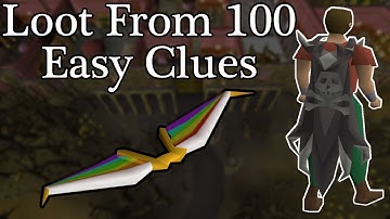 Loot From 100 Easy Clues (OSRS)