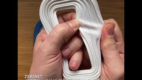 TPU layer adhesion - 3D Printed Subwoofer Passive Radiator #shorts