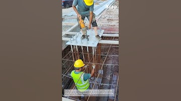 Technical Install Concrete Curb of Ground Slab: Technical Reinforced Stirrup in Footing Rebar