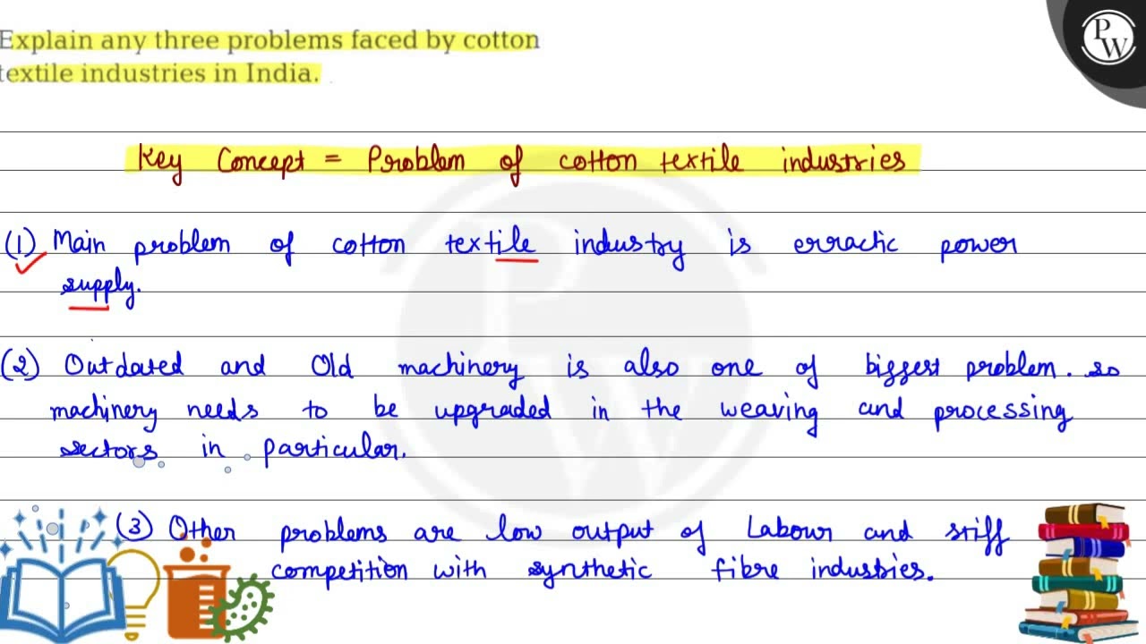 Explain Any Three Problems Faced By Cotton Textile Industries In India Explain Any Three Problems Faced By Cotton Textile Industries In India
