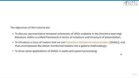 Dynamical Variational Autoencoders (1/5)