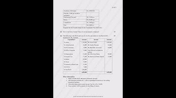 Direct Taxes Paper Bcom T.Y. (Sem - VI) Examination April / May -2024 #bamu #bcom #directtaxes #tax