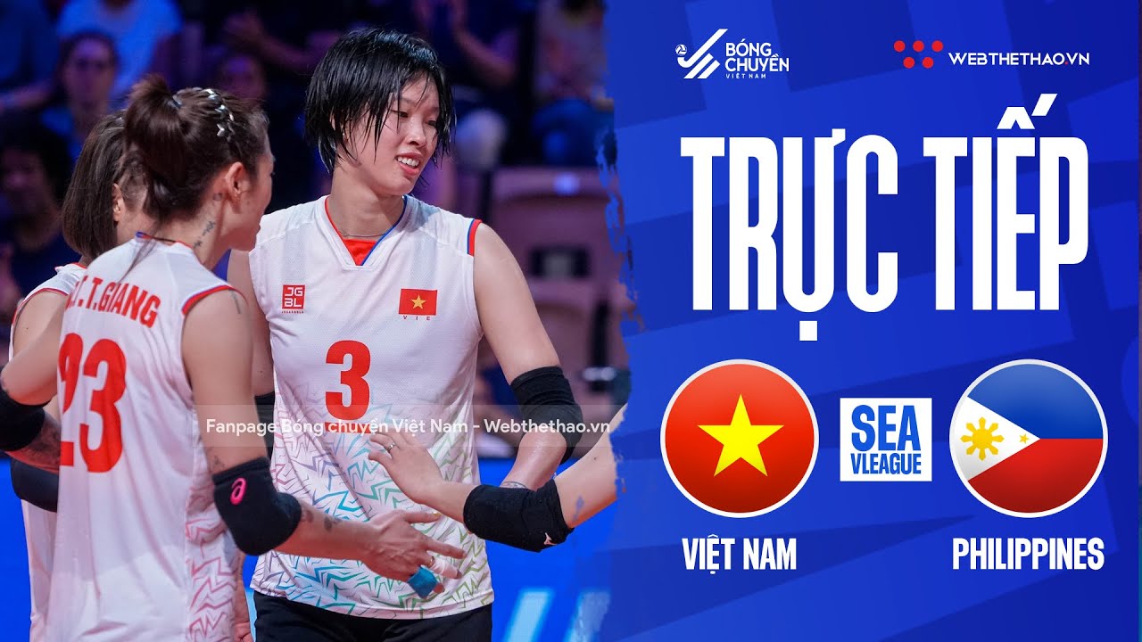 ????TRỰC TIẾP | VIỆT NAM vs PHILIPPINES | Chặng 1 Giải bóng chuyền nữ SEA V.League 2023