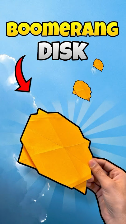 Make  Easy Boomerang Disk With Paper 🤗#shorts