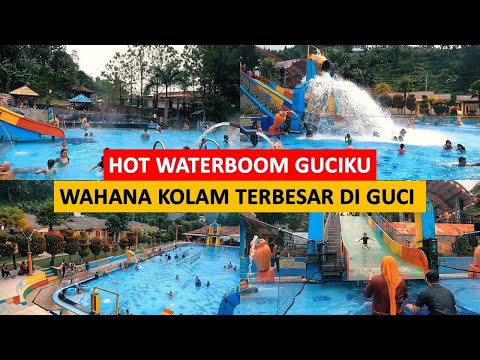 Guciku Hot Waterboom di Guci Tegal | Wahana Kolam renang Terluas di Wisata Guci | Outbond di Guci