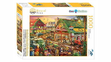 Gas Station 1000 Pieces Jigsaw Puzzle | Brain Tree Games