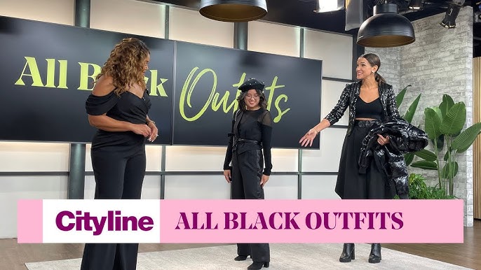 How to Style an All Black Outfit 3 Different Ways, fashion