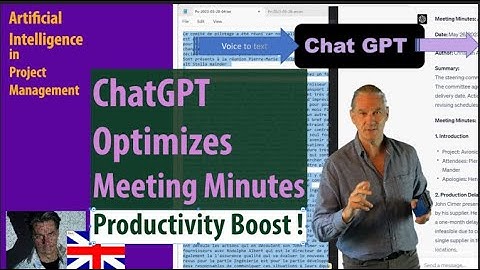 #1 AI in Project Management ● Chat GPT Optimizes Meeting Minutes  ● Productivity Boost! with openai