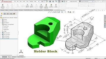 Solidworks Tutorial: Exercise #4 (Holder block)