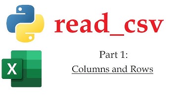 Pandas read_csv Part 1 - Column and Row Arguments for Reading into in a Dataframe | Data Automation