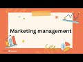 MARKETING MANAGEMENT || MODULE 2|| PART 5