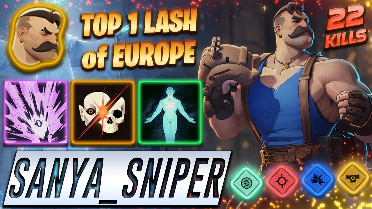 Sanya_Sniper TOP 1 Lash of EUROPE 22 KILLS - Deadlock Pro Gameplay & Guides [Watch & Learn]